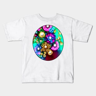 Flowers and Gems Kids T-Shirt